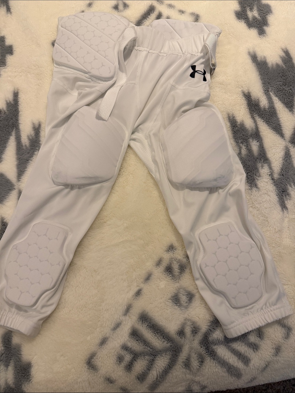 Under Armour Youth White Padded Performance Football Pants